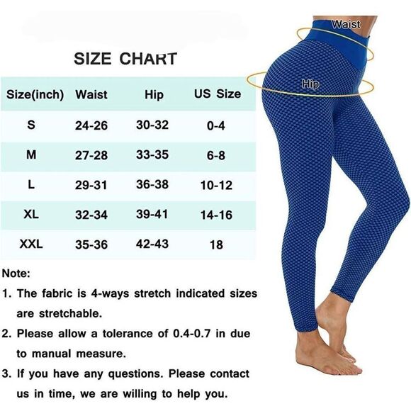 Womens Tiktok Butt Lifting Workout Leggings High Waisted Booty Leggings … - Picture 7 of 9
